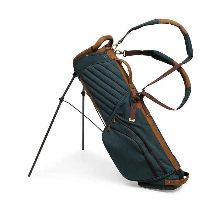 Geantă de golf premium cu 14 sloturi|Design personalizat din piele PU|Geantă durabilă pentru cărucior cu mâner dublu