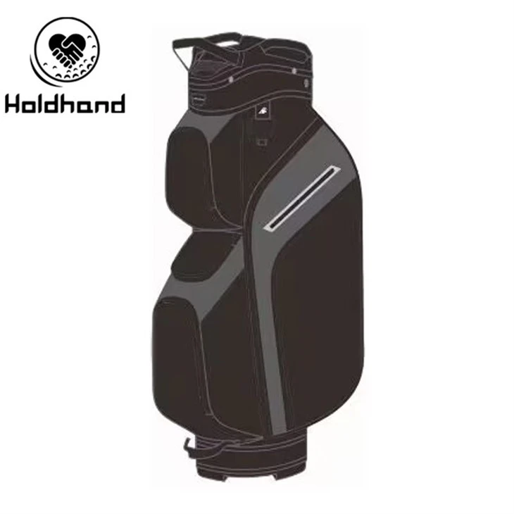 GProfessional-Grade Golf Bag Equipped With 15-tier Club Sorting, Dedicated Putter Bay, Adaptable Pocket Grid, Chilled Drink Compartment, Transformable Strap, And Rapid-deploy Weather Cover – Universal.x.