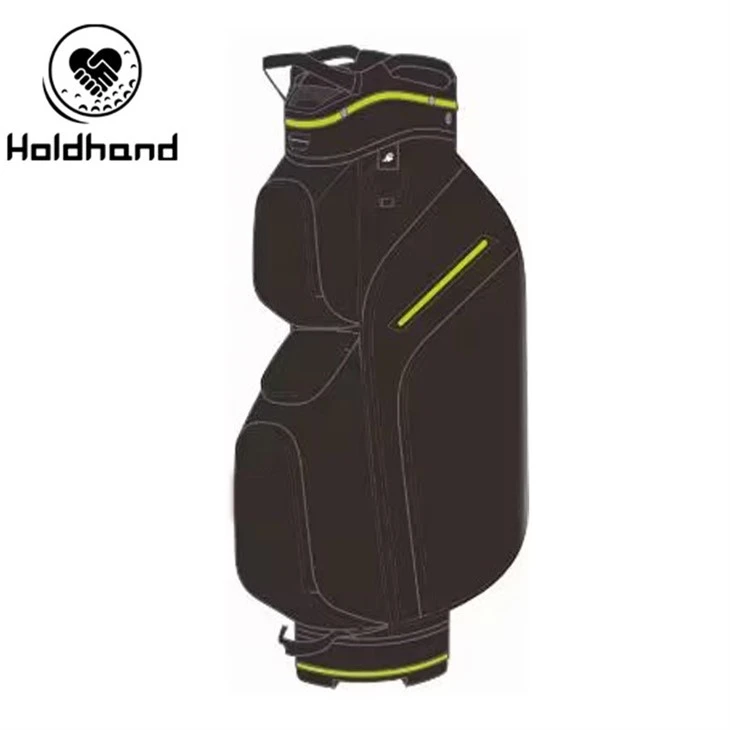 GProfessional-Grade Golf Bag Equipped With 15-tier Club Sorting, Dedicated Putter Bay, Adaptable Pocket Grid, Chilled Drink Compartment, Transformable Strap, And Rapid-deploy Weather Cover – Universal.x.