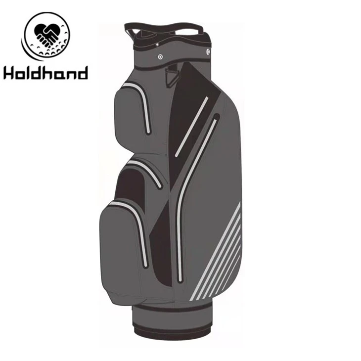 GProfessional-Grade Golf Bag Equipped With 15-tier Club Sorting, Dedicated Putter Bay, Adaptable Pocket Grid, Chilled Drink Compartment, Transformable Strap, And Rapid-deploy Weather Cover – Universal.x.