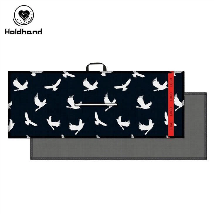 Lily Golf Print Towels With Magnets