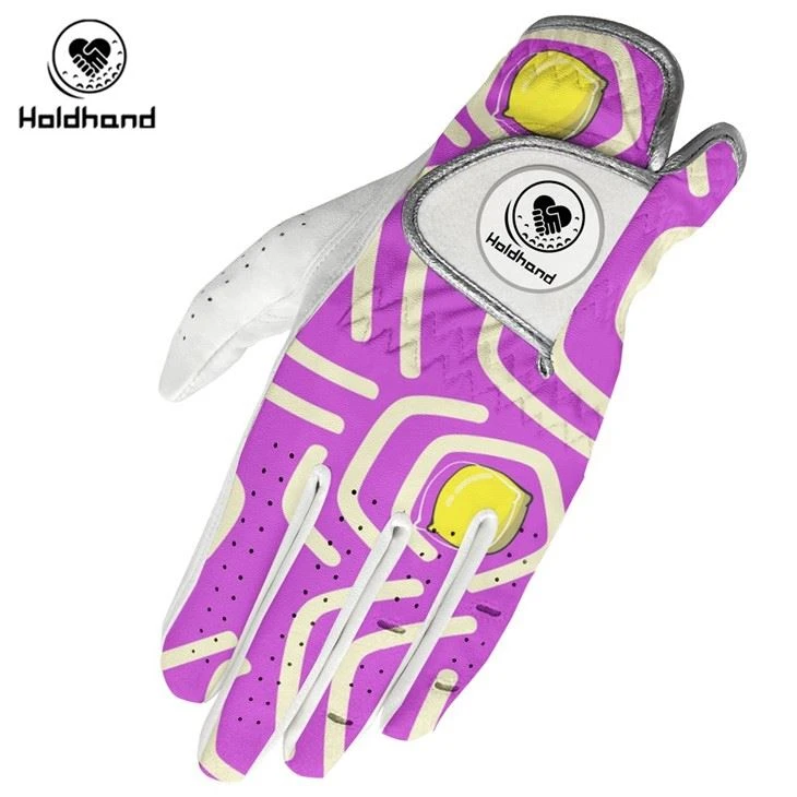 OEM Custom Logo Personality Design Factory Price PU Cabretta Golf Gloves