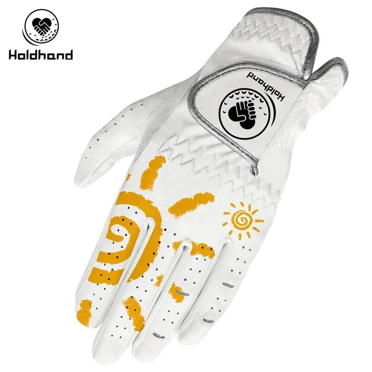 Mănușile de golf din piele PU de desene animate Sun pot fi personalizate