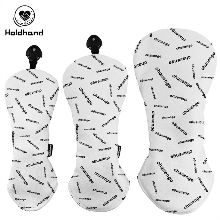 Design de modă Protejați capacul pentru capul clubului de golf pentru șofer Fairway Wood Hybrid PU Piele Golf Headcovers Logo personalizat OEM