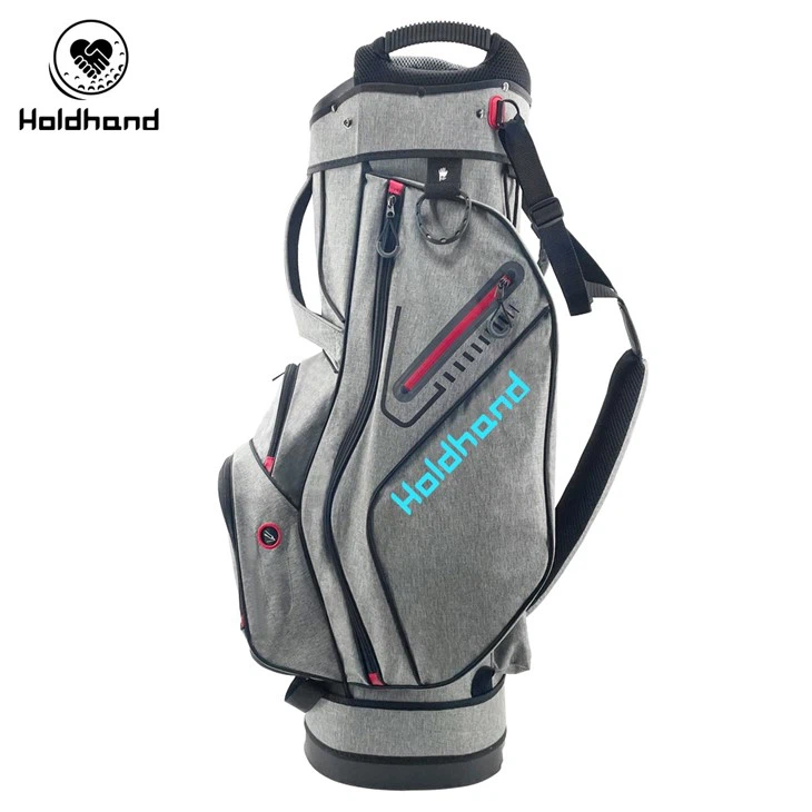 Golf Cart Bag With 15 Way Top Dividers, Lightweight With Individual Putter Well & 7 Pockets, Cooler Bag, Shoulder Strap & Rain Hood, Portable Golf Carry Bag For Men & Women